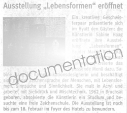 Mainzer Rheinzeitung Artikel 20.01.2001