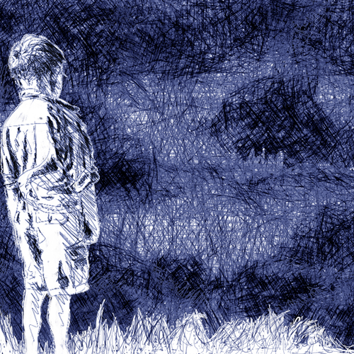 Boy, digitale Zeichnung